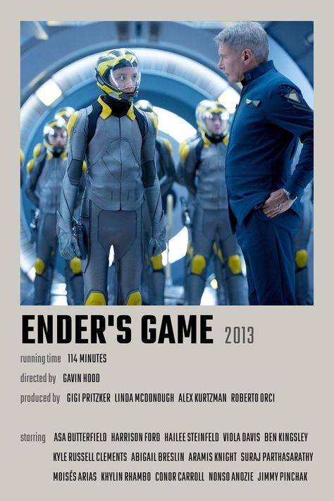 Enders Game Poster, Enders Game, Ben Kingsley, Ender's Game, Game Movie, Film Posters Vintage, Bookish Things, Harrison Ford, Favorite Movie