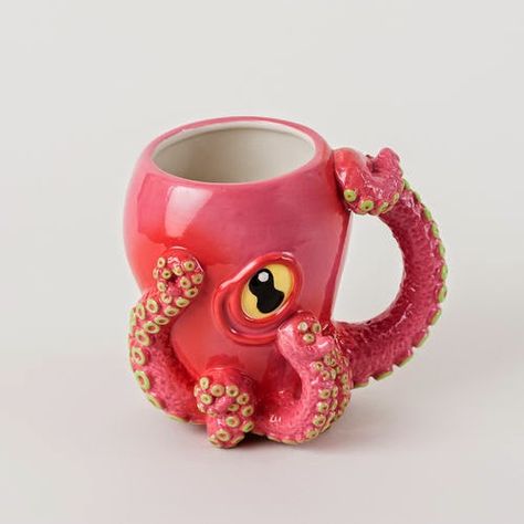 Penelope Garcia's pink octopus mug (Criminal Minds) 3d Coffee, Pink Octopus, Penelope Garcia, Octopus Design, Cerámica Ideas, Character Animation, Tassen Design, Animal Mugs, Pink Ceramic