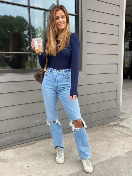 90s Straight Jeans Outfit, 90s Jeans Outfit, 90s Straight Jeans, Straight Jeans Outfit, High Rise Straight Jeans, Abercrombie Jeans, Jeans Outfit, Fall Fashion Outfits, Fall Outfits Women