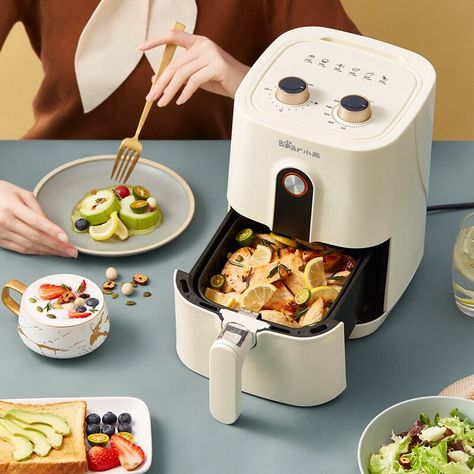 Cheap Air Fryer, Fryer Machine, Best Kitchen Appliances, Electric Deep Fryer, Appliances Design, Air Fryers, Smart Kitchen, Kitchen Helper, Mini Kitchen