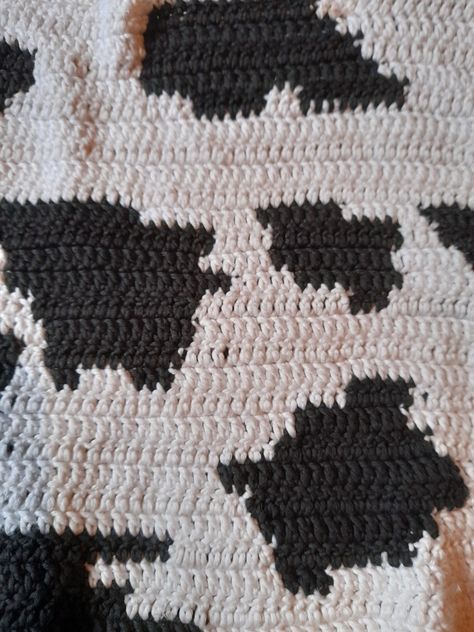 Crochet Cow Print Blanket, Cow Print Crochet Blanket, Crochet Cow Print, Crochet Cow Blanket, Crochet Cow Pattern, Crochet Party, Crocheted Cow Pattern, Crochet Cow, Crochet Patterns Free Blanket