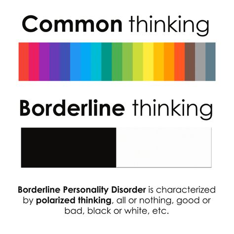 Bpd Disorder, Personality Disorder Quotes, Black And White Thinking, Disorder Quotes, Border Line, Mental Health Facts, Mental Health Disorders, Mental Disorders, Personality Disorder