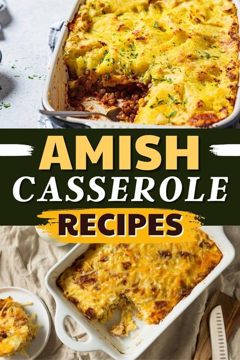 These Amish casserole recipes are the epitome of comfort food. From breakfast to chicken casseroles, each one turns simple ingredients into flavorful meals. Amish Casserole, Casserole Recipes Easy, Best Amish Recipes, Chicken Rice Casserole Recipes, Autoimmune Diet Recipes, Pennsylvania Dutch Recipes, Amish Chicken, Flavorful Meals, Chicken Casseroles