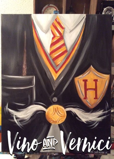 Harry Potter Canvas Painting, Paint Party, Hogwarts, Vino & Vernici, www.vinoandvernici.com Harry Potter Painting Canvases, Harry Potter Canvas Painting, Harry Potter Canvas Art, Hogwarts Painting, Harry Potter Graduation, Harry Potter Art Drawings, Harry Potter Painting, Star Wars Painting, Kids Canvas Art