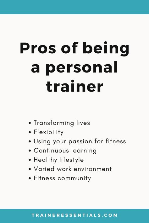 15 Pros & Cons Of Being a Personal Trainer Certified Personal Trainer Aesthetic, Personal Trainer Aesthetic, Personal Trainer Marketing, Gym Instructor, Personal Trainer Business, Becoming A Personal Trainer, Personal Training Business, Training Business, Trainers Outfit