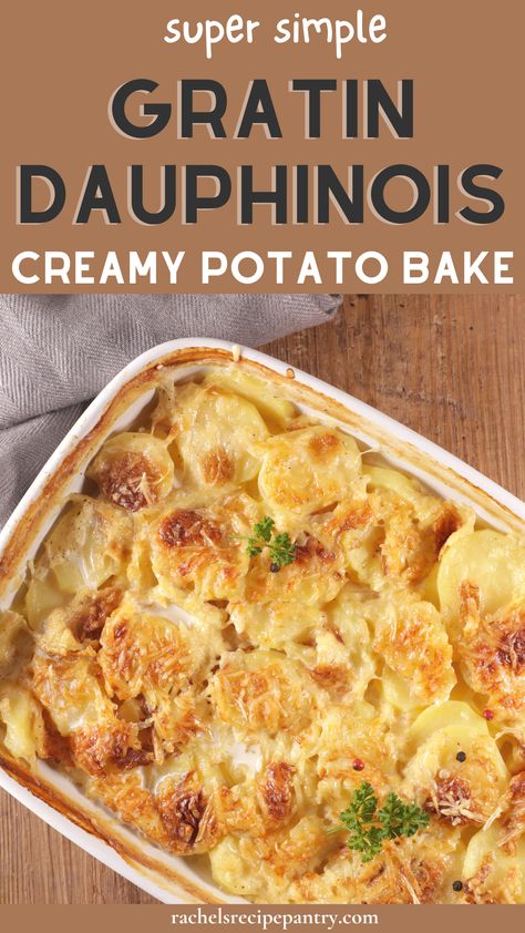 Dauphanese Potatoes, Potato Gratin Dauphinois, Easy Potato Bake, Creamy Potato Bake, Yummy Potatoes, Dauphinoise Potatoes, Easy Baked Potato, Chef Dishes, Famous Chef