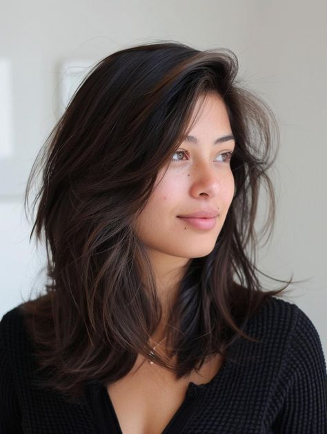 Long Layered Bob Straight Hair, Long Bob Haircut Blonde, Unstyled Medium Length Hair, Plus Size Face Hairstyles, Collarbone Haircut With Layers, Long Bob Hairstyles With Layers, Long Bob With Face Framing Layers, Long Bob Straight Hair, Long Bob Ideas