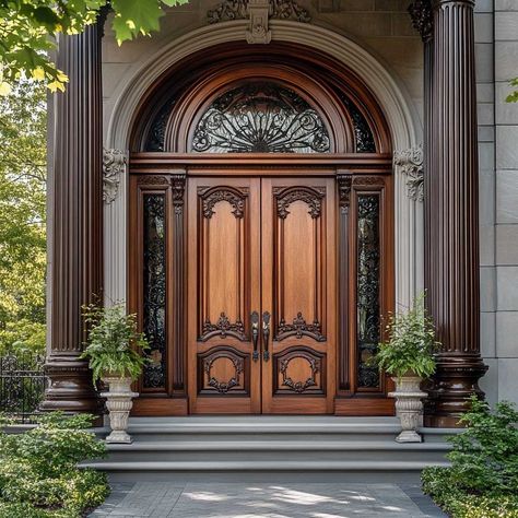 7+ Victorian Style Latest Designs of Main Doors for a Regal Entry • 333k+ Inspiring Lifestyle Ideas Main Door Ideas Entrance House, Wrought Iron Front Door, Main Entry Door, Creating An Entryway, Entry Door Designs, Main Doors, House Main Door, Inspiring Lifestyle, Iron Front Door