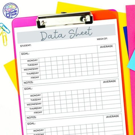 Special Ed Data Organization, Preschool Data Collection Sheets, Sped Data Collection, Special Education Data Collection, Iep Data Collection, Instructional Coaching Tools, Data Collection Special Education, Data Collection Sheets, Behavior Tracking