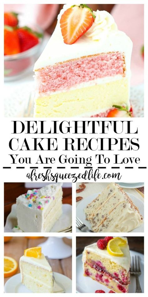 Easy Cake Recipe, Simple Cakes, Cake Recipes For Kids, Make From Scratch, Fruity Cake, Cake Recipes From Scratch, Homemade Cake, Tasty Foods, Homemade Cake Recipes