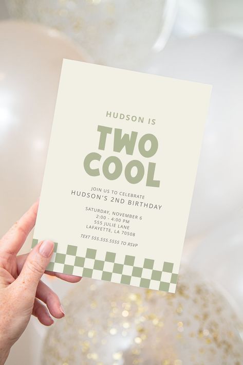 Two Cool Checkered Second Birthday Party Invitations | Printable Instant Download | Editable Template D E M O  Demo this item now! Copy and paste the URL below to demo: https://www.corjl.com/d/3C6NOJ P E R S O N A L I Z E 1. After purchasing, you will receive an email from Corjl with a link to access and edit your item. You can also go directly to Corjl.com and use your order info to log in and access your purchased items. 2. Personalize your items, then save or approve the proofs. 3. Download y Checkered Invitations, Simple 2nd Birthday Party Boys, Second Birthday Invitation, 2nd Birthday Invitations Boy, Two Themed Birthday Party Boy, 2 Cool Birthday Party Boy, Kid Birthday Themes, Two Birthday Theme Boy, Boys 2nd Birthday Party Themes