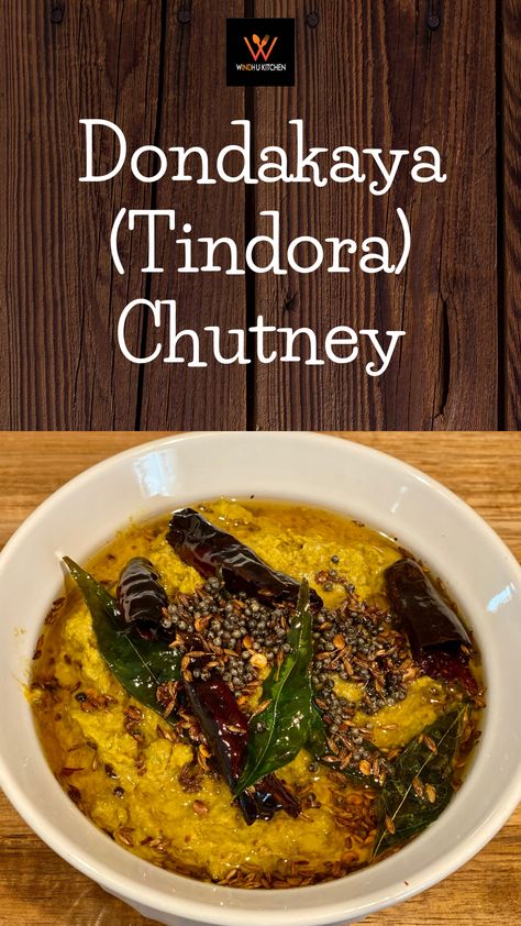 Dondakaya (Tindora) Chutney Recipe is a very popular chutney recipe prepared from roasted tindora. It is also known as Dondakaya Pachadi. It tastes great with plain rice topped with ghee. Dondakaya Pachadi, Plain Rice, Indian Veg Recipes, Chutney Recipe, Chutney Recipes, Veg Recipes, Ghee, Chutney, Rice