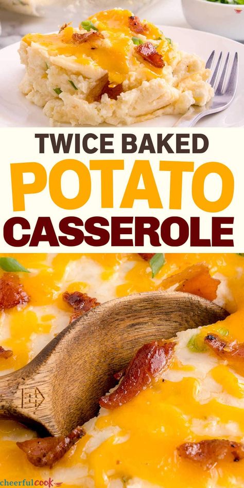 Bacon Twist, Main Dinner Dishes, Creamy Cheesy Potatoes, Italian Beef Recipes, Twice Baked Potato Casserole, Stew Dinner, Potatoes Crispy, Pork Casserole, Creamy Potatoes