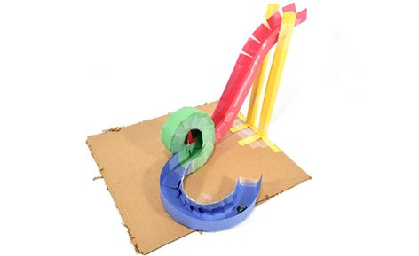 Build a paper roller coaster in this fun science activity. Third Grade Stem Activities, Paper Roller Coaster, Balloon Powered Car, Stem Activities For Kids, Cool Science Fair Projects, Balloon Cars, Engineering Activities, College Diy, Math Stem