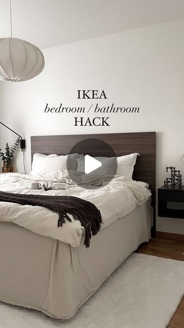 Ikea Bedroom Inspiration, Bedside Table Ideas Diy, Ikea Bedside Table, Bedside Table Ikea, Ikea Hack Bedroom, Bathroom Bench, Jute Baskets, Bedside Shelf, Ikea Bedroom