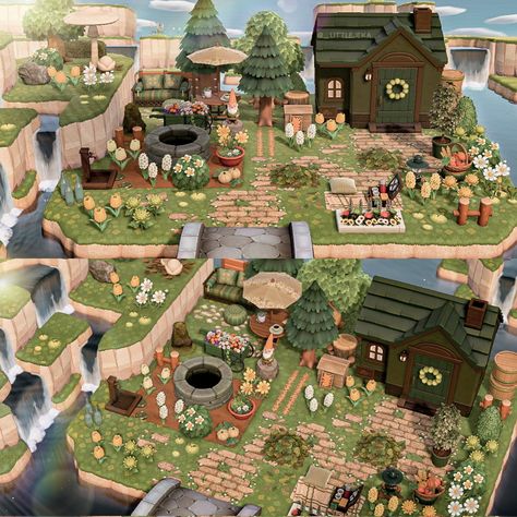 Jeka on Twitter: "Norma's place packed with plants 🌳🌿 ------ #acnh #AnimalCrossing #AnimalCrossingNewHorizons… " Acnh Kiki Yard, Animal Crossing Gyroid Garden, Animal Crossing Hobbit, Animal Crossing Gyroid, Ac Villager, Acnh Hhp, Ac Ideas, Proper English, Animals Crossing