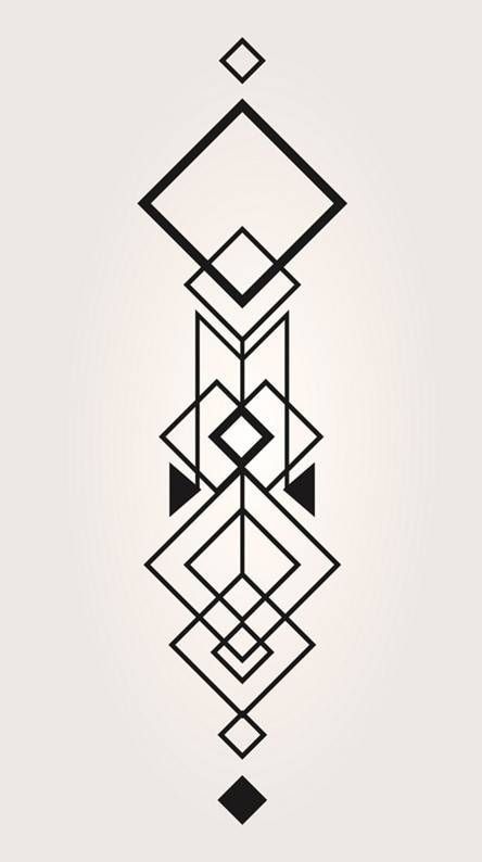 Biomech Tattoo, Tato Geometris, Art Deco Design Graphics, Muster Tattoos, Motif Art Deco, Pola Bordir, Geometric Tattoo Design, Wall Painting Decor, Geometric Drawing