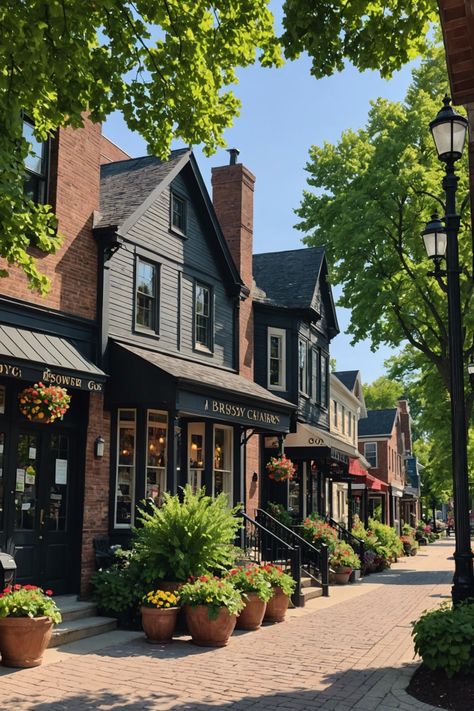 Discover Perrysburg: Midwestern Charms and Hidden Gems 🌟 Town Square Aesthetic, Town Square Design, Small Town Vibes, Small Town Square, Fall Neighborhood, Ohio Aesthetic, Cute Small Town, Cute Neighborhood, Aesthetic Town