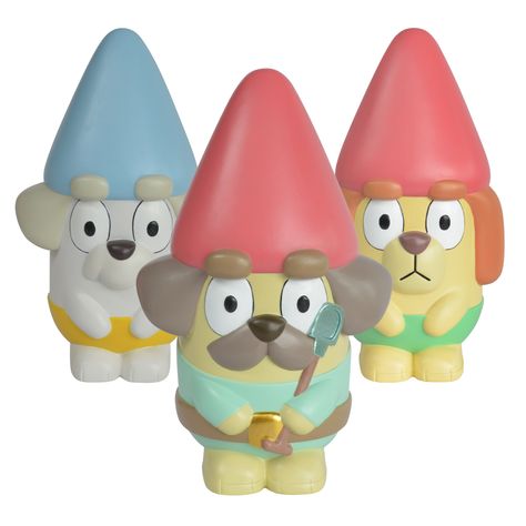 Hammerbarn Gnomes - Bluey Official Website Bluey Gnomes, Bluey Trunk Or Treat, Bluey Hammerbarn, Bluey Birthday Ideas, Bluey Crafts, Garden Gnomes Diy, Blue Gnome, Dog Business, Gnomes Diy