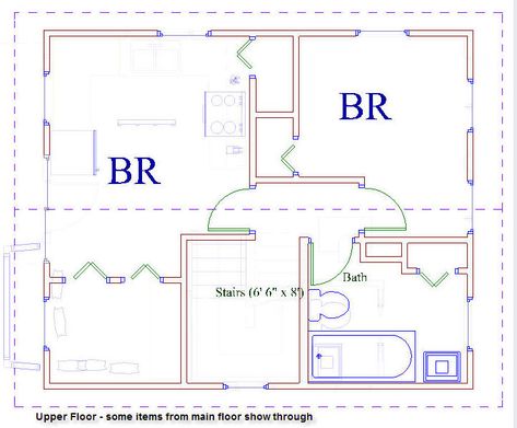 20x24 upper floor plan 20x24 Floor Plans, House With Land, Cabin Floor Plans, Bedroom Dimensions, Small Cabin, Electronics Design, Bedroom Flooring, Small House Plans, House Flooring