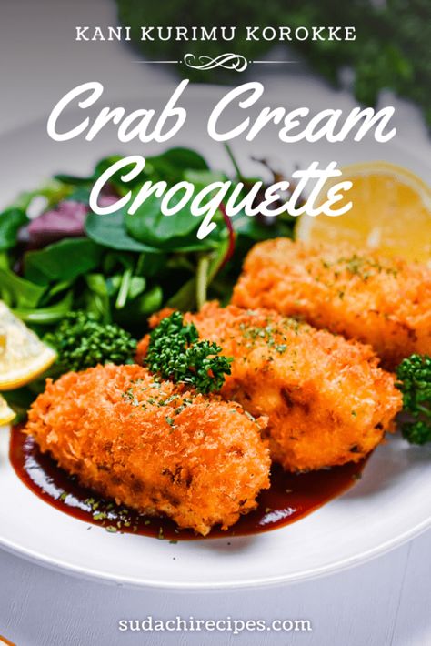 Cream Croquette, Greek Salmon Recipe, Japanese Croquette, Chef Taro, Lobster Cream Sauce, Béchamel Sauce, Croquettes Recipe, Coleslaw Recipe Easy, Lobster Dishes