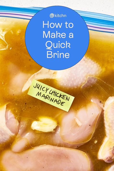 Baking Soda Brine, Basic Brine For Chicken, Simple Brine For Chicken, Chicken Brine Recipe Ovens, Easy Chicken Brine, Best Chicken Brine, Smoked Chicken Brine, Chicken Breast Brine Recipe, How To Make Brine