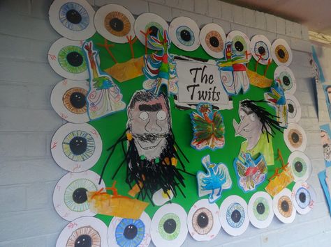 The twits Roald Dahl Activities, Display Boards For School, Welcome Bulletin Boards, School Display, The Twits, Display Boards, School Displays, 2020 Year, English Lessons For Kids