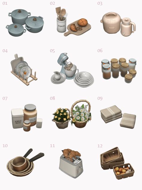 Sims 4 CC Finds: Baking Bonanza - Discover Your Perfect Kitchen Essentials! Sims 4 Cc Clothes Essentials, Sims 4 Pastry Cc, Ts4 Furniture Cc Set, Sims 4 Kitchen Decor Cc, Sims 4 Nostalgia Cc, Sims 4 Kitchen Decor, Kitchen Clutter Sims 4 Cc, Sims 4 Cc Kitchen Decor, Sims 4 Clutter Maxis Match