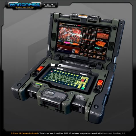 SF Laptop / Machinegun, Stephane Ch on ArtStation at https://www.artstation.com/artwork/waqLX Cyberpunk Laptop, Tech Gadgets Technology, Gadget Tecnologici, Sci Fi Props, Spy Gear, Teknologi Gadget, Retro Gadgets, New Technology Gadgets, High Tech Gadgets