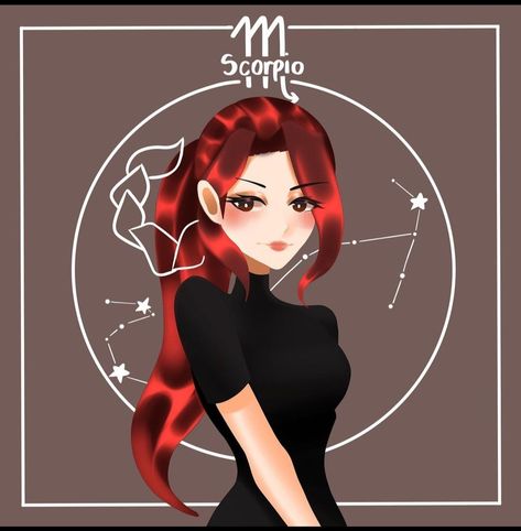 Scorpio Character, Scorpio Girl, Scorpio Zodiac Sign, Zodiac Signs Scorpio, Anime Fashion, Zodiac Birthdays, Scorpio Sign, Astrology Art, Scorpio Woman