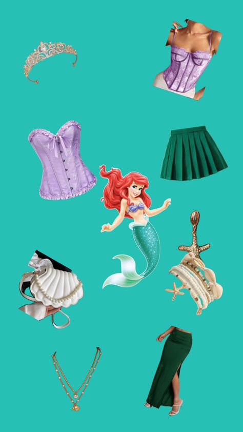 Ariel Halloween, Ariel Halloween Costume, Disney Princess Halloween Costumes, Disney Princess Halloween, Ariel Costume, Trio Costumes, Ariel Costumes, Princess Halloween Costume, Halloween Outfits