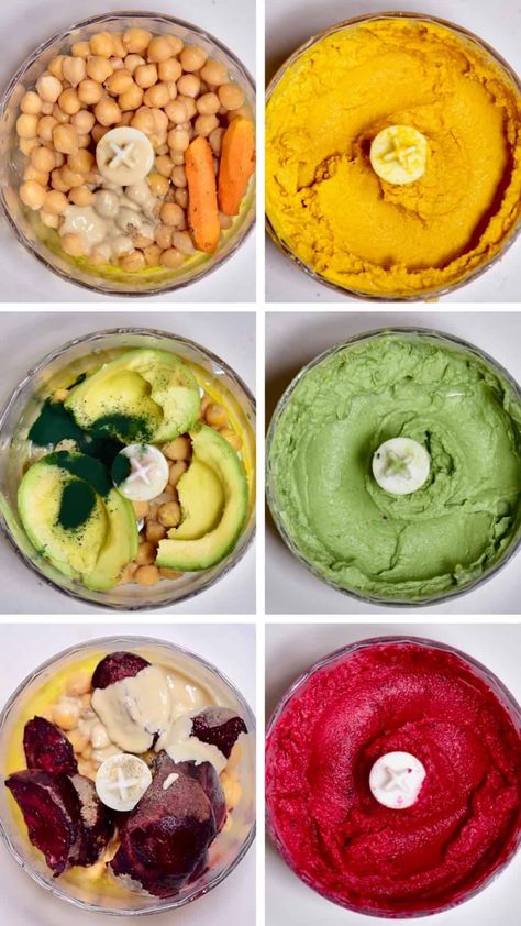 Hummus Red Pepper, Rainbow Hummus, Hummus Avocado, Beetroot Hummus, Veggie Platter, Baking For Beginners, Crudite Platter, Platter Board, Easy Dips