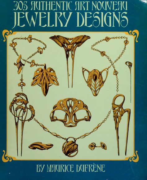 Authentic Art, Bijoux Art Nouveau, Jewerly Designs, Dover Publications, Nouveau Jewelry, Art Nouveau Jewelry, Free Illustration, Norman Rockwell, Deco Jewelry