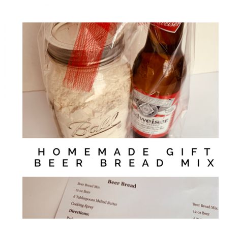 Baking Mix Gift Ideas, Christmas Dip Mix Gifts, Dip Mix Gift Ideas, Homemade Drink Mix Gifts, Beer Bread Gift Ideas, Bread Mix Gift, Beer Bread In A Jar, Beer Bread Gift In A Jar, Diy Bread Mix In A Jar