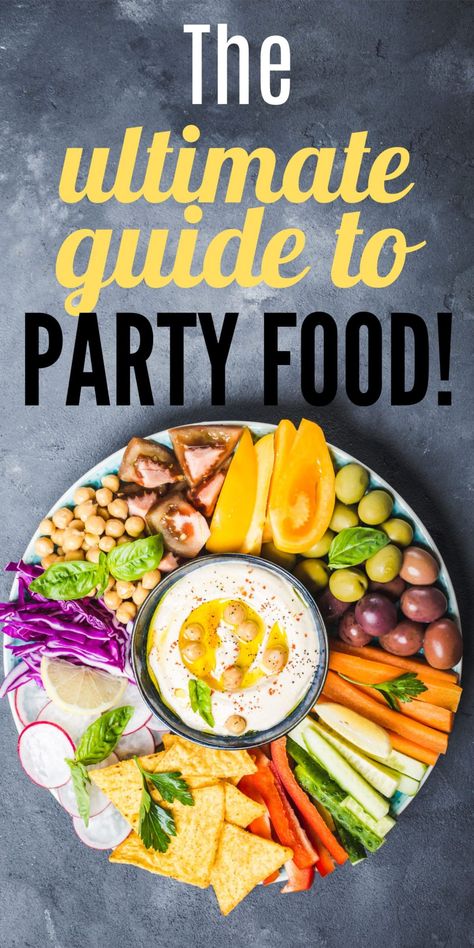 If you're hosting a party, this post has tons of ideas for party foods. Foods for every occasion from a casual BBQ or an elegant cocktail party. You'll all find ideas for feeding a crowd, inexpensive party foods, holiday party ideas and more. Save this post for all of your party food planning needs! Inexpensive Party Food, Party Food List, Party Food On A Budget, Cocktail Party Appetizers, Bbq Party Food, Elegant Cocktail Party, Food Planning, Holiday Party Ideas, Vegan Party Food