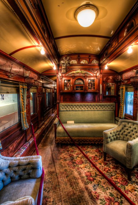 Just A Car Guy: Blue Mountain Lake Museum has a beautiful Pullman once owned by New York millionaire August Belmont Orient Express Train, Pullman Car, Train Carriage, Simplon Orient Express, Luxury Train, Train Art, Rail Car, Old Trains, Old Train