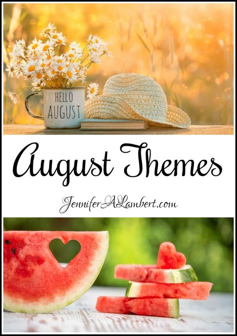 August Themes School Monthly Themes, August Homeschool Themes, End Of Summer Decor, August Decorating Ideas, August Bulletin Board Ideas, August Decorations, Spa Materials, August Decor, August Bulletin Boards