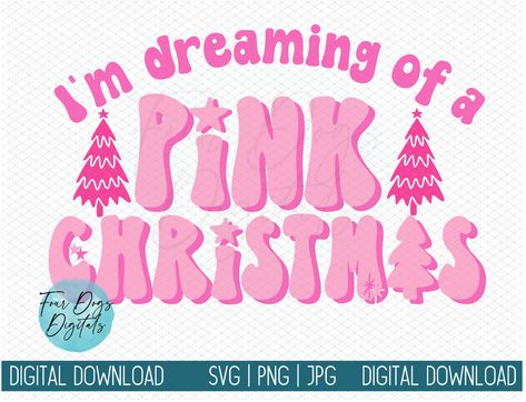 Pink Christmas Gnomes Wallpaper, I’m Dreaming Of A Pink Christmas, Im Dreaming Of A Pink Christmas, Retro Christmas Svg, Making Tumblers, Dreaming Of A Pink Christmas, Pink Christmas Png, A Pink Christmas, Groovy Christmas