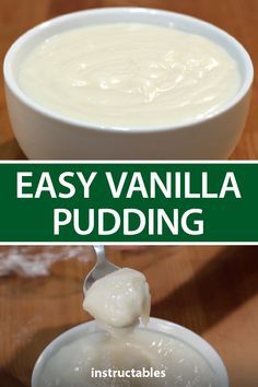 Easy Vanilla Pudding, Vanilla Pudding Desserts, Home Made Pudding, Vanilla Pudding Recipe, How To Make Pudding, Milk Pudding Recipe, Pudding Recipes Homemade, Pudding Vanilla, Vanilla Pudding Recipes