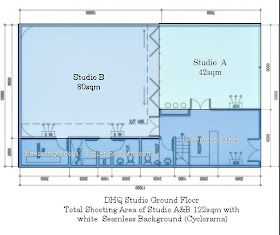 Joe Galian Photography: Welcome To My New Studio: DHQ Photography Studio Layout Plan, Layout House, Photography Studio Design, Photography Studio Setup, Studio Layout, Home Studio Photography, Event Stage, Studio Foto, Photography Studios