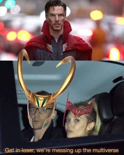 Doctor Strange Memes, Trollhunters Characters, Avengers Cast, Get In Loser, Scarlet Witch Marvel, Marvel Posters, Marvel Avengers Funny, Dc Memes, Avengers Memes