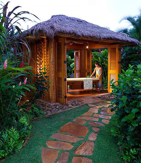 Deco Spa, Grand Hyatt Kauai, Kauai Resorts, Hands Massage, Lomi Lomi, Bamboo Garden, Spa Decor, Outdoor Spa, Grand Hyatt