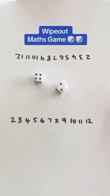 Twinkl Resources ☁️ on Instagram: "Maths wipeout game! ➕➖➗  A simple game using just a whiteboard and dice! Perfect to play during the holidays, or as part of a lesson on addition at school 🎲  What are your favourite maths games?  #TeachersOfInstagram #TeacherGram #Teachers #Parents #ParentsOfInstagram #Maths #MathsGames #MathsLesson #ChildrensGame #Dice #DiceGame" Wipeout Game, Whiteboard Games, Warm Up Games, Maths Games, Maths Ideas, Math Games For Kids, Speech Language Therapy, Childrens Games, Dice Games