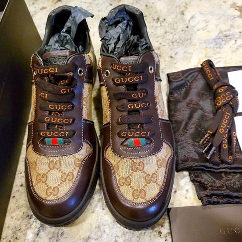 Significant Price Reduction For An Immediate Clean Sale! Very Rare Gucci Classic Sneakers New, Never Used 7.5(G)/8.5 To 9 Us. These Very Rare Beautiful Classic Gucci's That Are Brand New (Unaware) Never Even Tried On And Are Impossible To Find Now. They Have Been Sold Out Ever Since Shortly After They Came Out. These Are Very Rare Highly Desired Classic Gucci Sneakers. I Bought These Beauties At The Gucci Boutique South Coast Plaza Several Years Ago. I Just Brought Two Pairs Of Rare My New Unuse Gucci Couture, Gucci Boutique, Gucci Mens Sneakers, Camo Wraps, Gucci Men Shoes, Champion Sneakers, Nike Shoes Air Force, Nike Boots, Shoes Walking