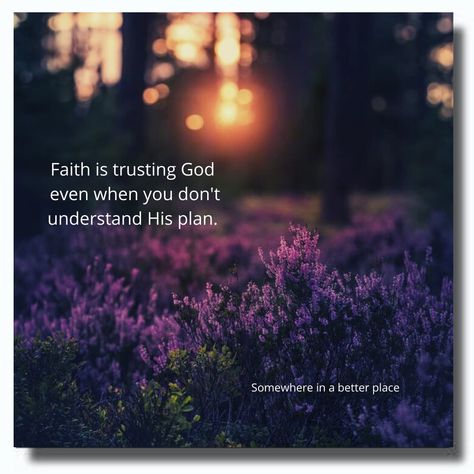 Faith is trusting God even when you don't understand His plan. Don't Understand Quotes, Understand Quotes, Trusting God, I Dont Understand, Gods Plan, Motivational Quotes For Life, Dont Understand, Trust God, Meaningful Quotes