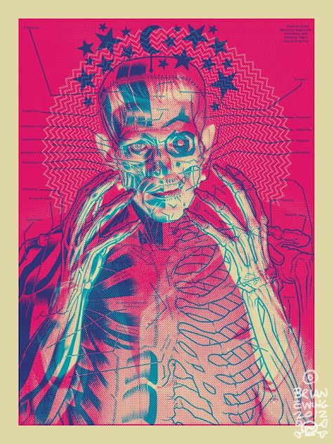 The Geeky Nerfherder: Movie Poster Art: 'Frankenstein' (1931) Omg Posters, Frankenstein Art, Risograph Print, Classic Monsters, Movie Poster Art, Monster Art, Design Graphique, Frankenstein, Illustrations Posters