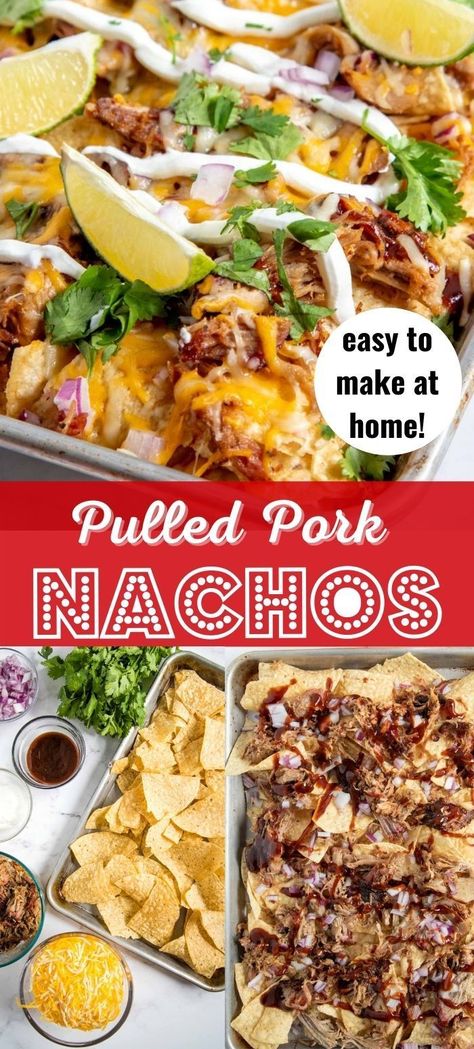 Pulled Pork Appetizer Ideas, Pulled Pork Appetizer, Traeger Pulled Pork, Pulled Pork Nachos Recipe, Bbq Appetizers, Bacon Dishes, Pulled Pork Nachos, Pork Nachos, Dish Ideas