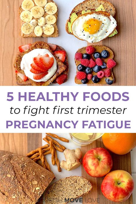 Are you having a baby and struggling through the first trimester? Don't miss these 5 healthy foods that helped me survive the first trimester. Plus, these nutrient rich foods are a great way to have a healthy pregnancy and stay fit while pregnant! || Nourish Move Love #pregnancy #prenatal #healthyfood Pregnancy Breakfast, Healthy Pregnancy Diet, Pregnancy Eating, Strawberry French Toast, Healthy Pregnancy Food, Pregnancy Meal Plan, Pregnancy Snacks, Pregnancy First Trimester, Nourish Move Love