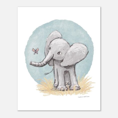 Elephant nursery decor