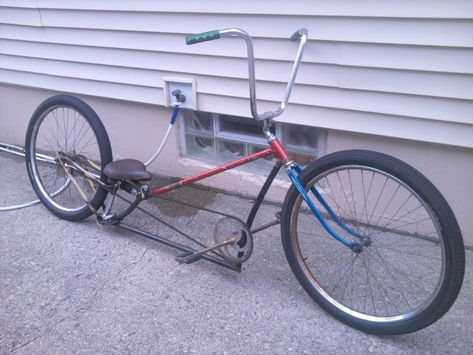 Click this image to show the full-size version. Ratrod Bicycle, Chopper Frames, Custom Rat Rods, Custom Moped, Lowrider Bicycle, Rat Rod Bike, Build A Bike, Lowrider Bike, Motorized Bicycle